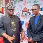 The Executive Director of the Board, Husseini Shaibu Ph.D and the Chief Executive Officer of the Film Festival, Mr. Israel Audu in a conversation.